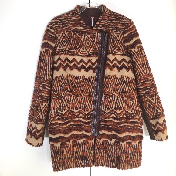 Free People coat tribal red combo small - Picture 2 of 8